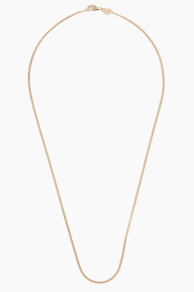 Adina Reyter Necklaces Finished Small Curb Chain in 14k Yellow Gold - 16" Adina Reyter Finished Small Curb Chain in 14k Yellow Gold - 16"