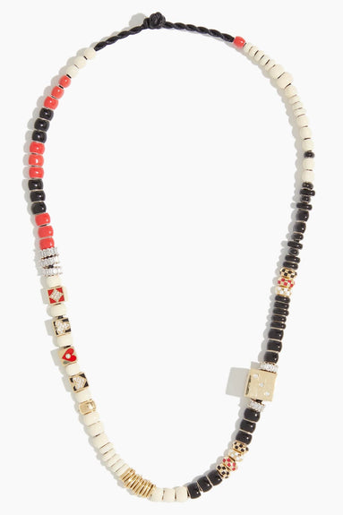 Adina Reyter Necklaces Bead Party Make Your Move Full Enamel Necklace in 14k Yellow Gold/Sterling Silver