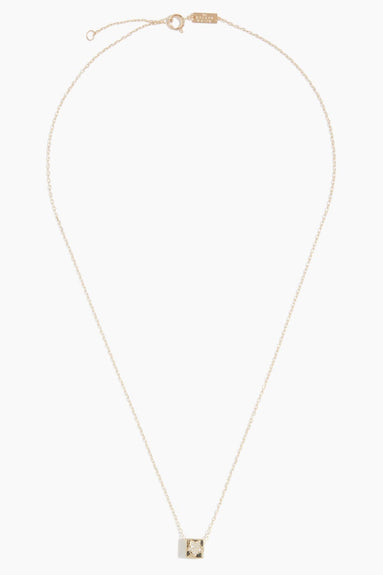 Adina Reyter Necklaces Bead Party Pave Star Block Necklace in 14k Yellow Gold