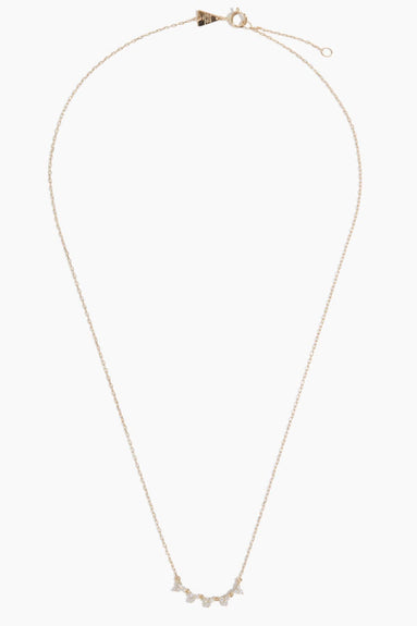 Adina Reyter Necklaces Diamond Cluster Chain Necklace in 14K Yellow Gold