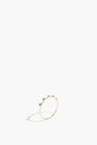 Adina Reyter Rings Graduated 5 Emerald Stacking Ring in 14k Yellow Gold