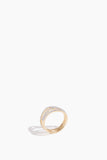 Adina Reyter Rings Pave Wave Set of 3 Rings in 14k Yellow Gold