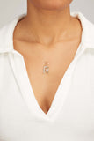 Adina Reyter Necklaces Groovy Diamond Initial Charm in 14k Yellow Gold