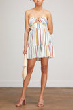 Alemais Dresses Axum Tuck Front Mini Dress in Stripe Alemais Axum Tuck Front Mini Dress in Stripe
