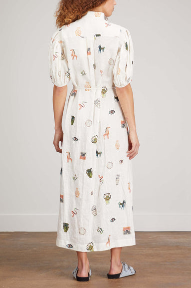 Alemais Dresses Hera Midi Dress in Ivory