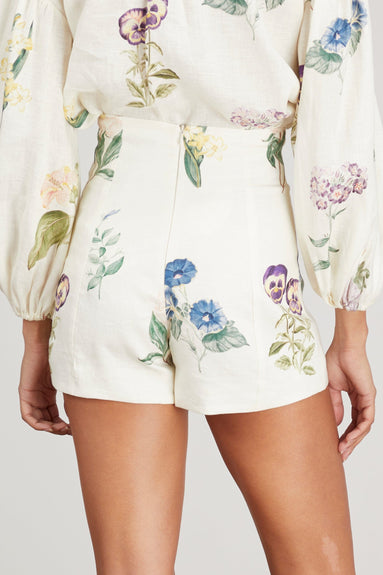 Alemais Shorts Jules Floral Short in Antique Alemais Jules Floral Short in Antique