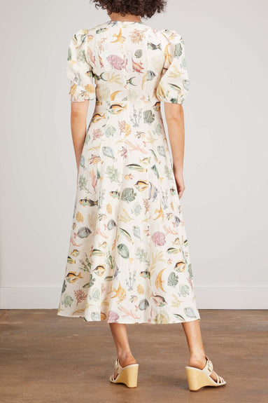 Alemais Dresses Wanda Midi Dress in Ivory Alemais Wanda Midi Dress in Ivory