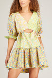 Alemais Dresses Daisy Spliced Mini Dress in Multi
