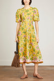 Alemais Dresses Winnie Midi Dress in Tangerine
