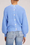 Alex Mill Sweaters Button Back Crewneck Sweater in French Blue