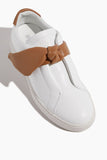Alexandre Birman Sneakers Asymmetric Clarita Sneaker in White/Cognac Alexandre Birman Asymmetric Clarita Sneaker in White/Cognac