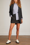 Alex Mill Tops Easy Ruffle Shirt in Stripe Navy/White Alex Mill Easy Ruffle Shirt in Stripe Navy/White