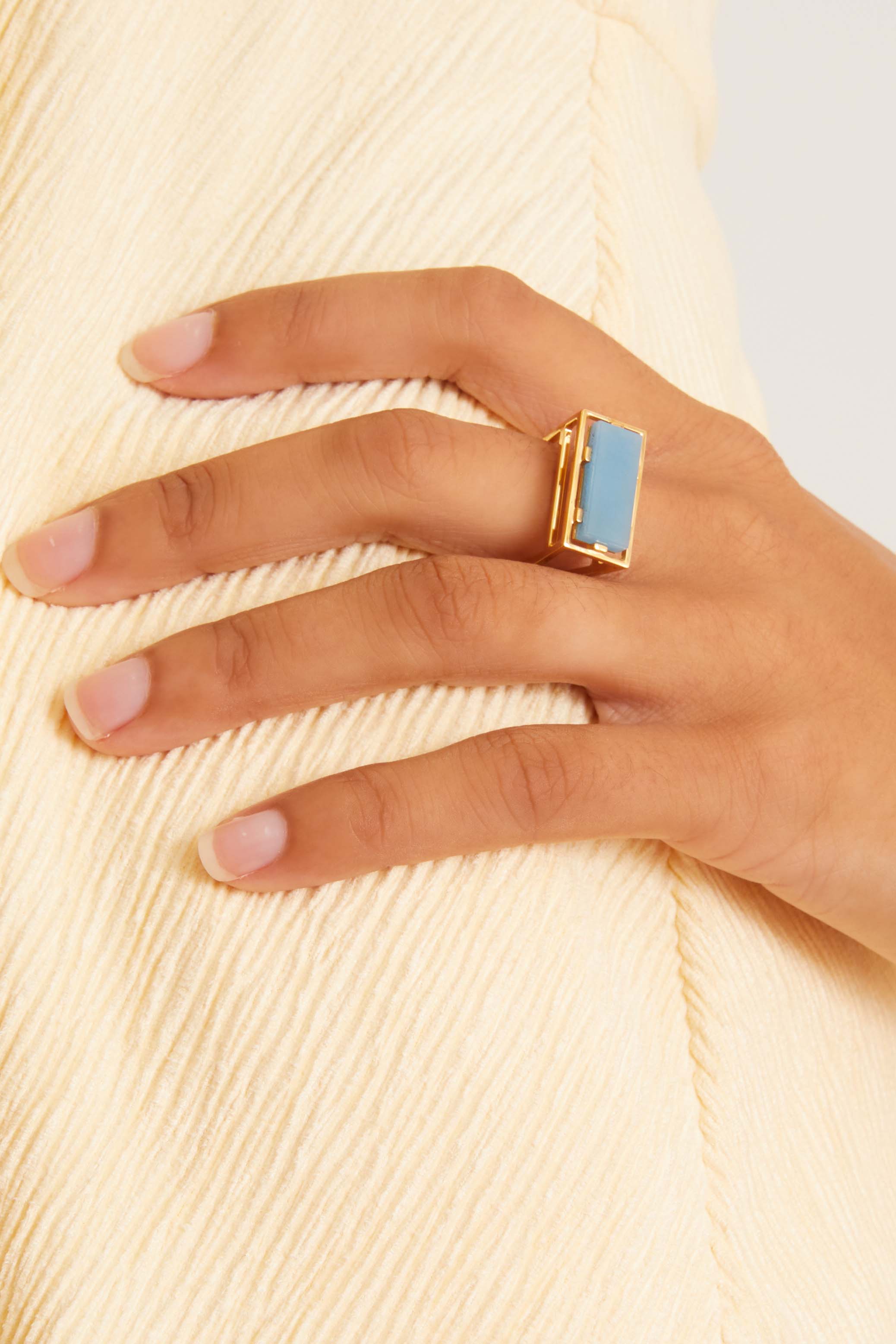 Aliita Rings Diaspro Ring in Blue Jade Aliita Diaspro Ring in Blue Jade