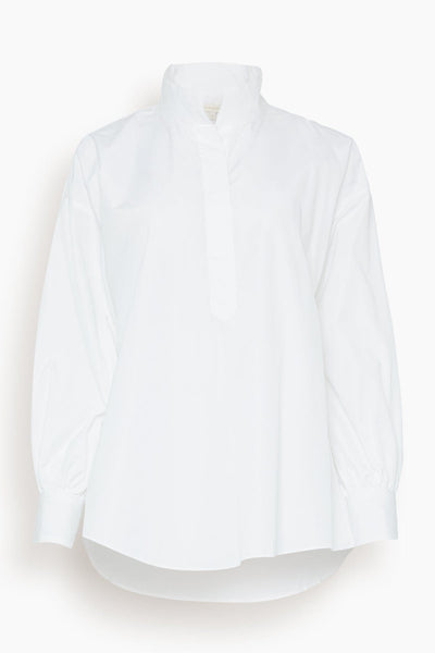 Anaya Popover Shirt in White
