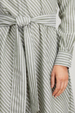 Ann Mashburn Dresses Annette Dress in Olive Stripe Ann Mashburn Annette Dress in Olive Stripe