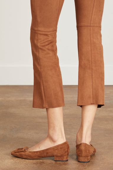 Ann Mashburn Flats Buckle Shoe in Brown Suede Ann Mashburn Buckle Shoe in Brown Suede