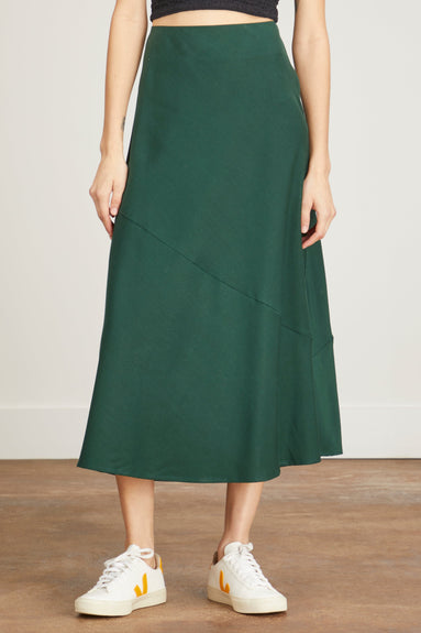 Apiece Apart Skirts Ami Slip Skirt in Studio Green