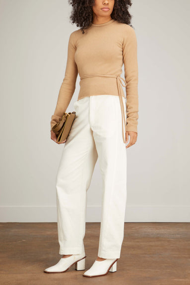 Apiece Apart Pants Meridian Pant in Cream