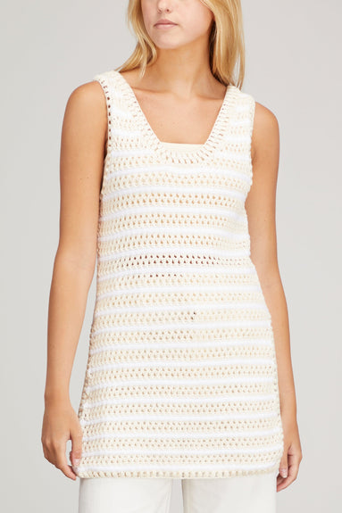 Apiece Apart Tops Saladar Tank Top in Cream Stripe Apiece Apart Saladar Tank Top in Cream Stripe
