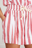 Apiece Apart Shorts Trail Short in Red and White Stripe Apiece Apart Trail Short in Red and White Stripe