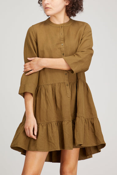 Apiece Apart Dresses Maurino Drop Waist Mini Dress in Olive Apiece Apart Maurino Drop Waist Mini Dress in Olive