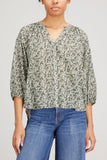 Apiece Apart Tops Mitte Top in Deep Sage Bouquet