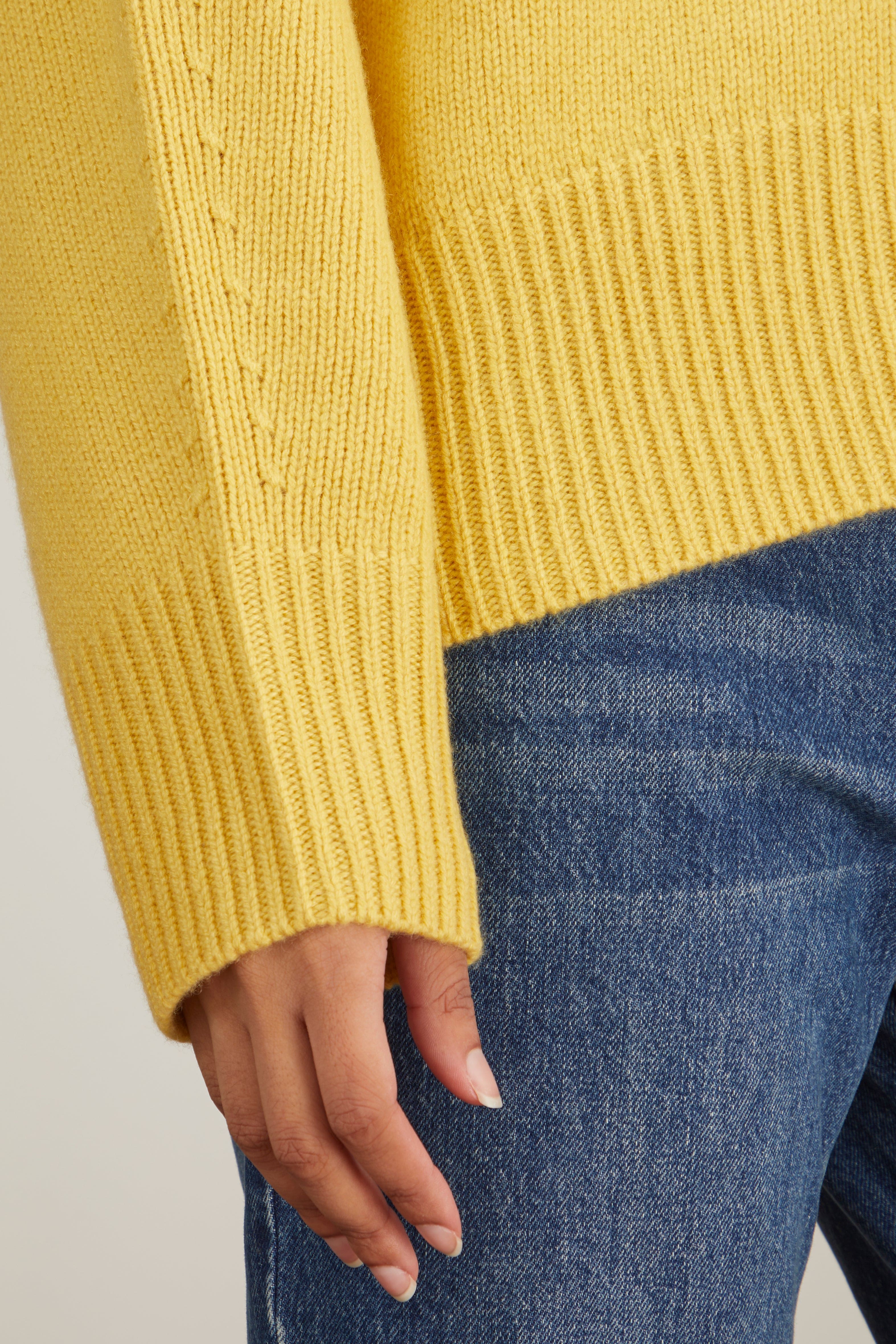Arch 4 Sweaters Battersea Sweater in Canary Yellow Arch4 Battersea Sweater in Canary Yellow