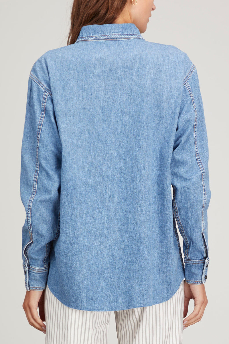 Askk NY Oversize Denim Shirt in Palm Canyon – Hampden Clothing