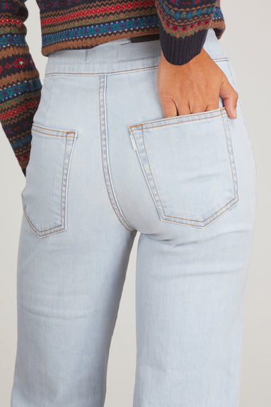 Askk NY Jeans Brighton Wide Leg Jean in White Water Askk NY Brighton Wide Leg Jean in White Water