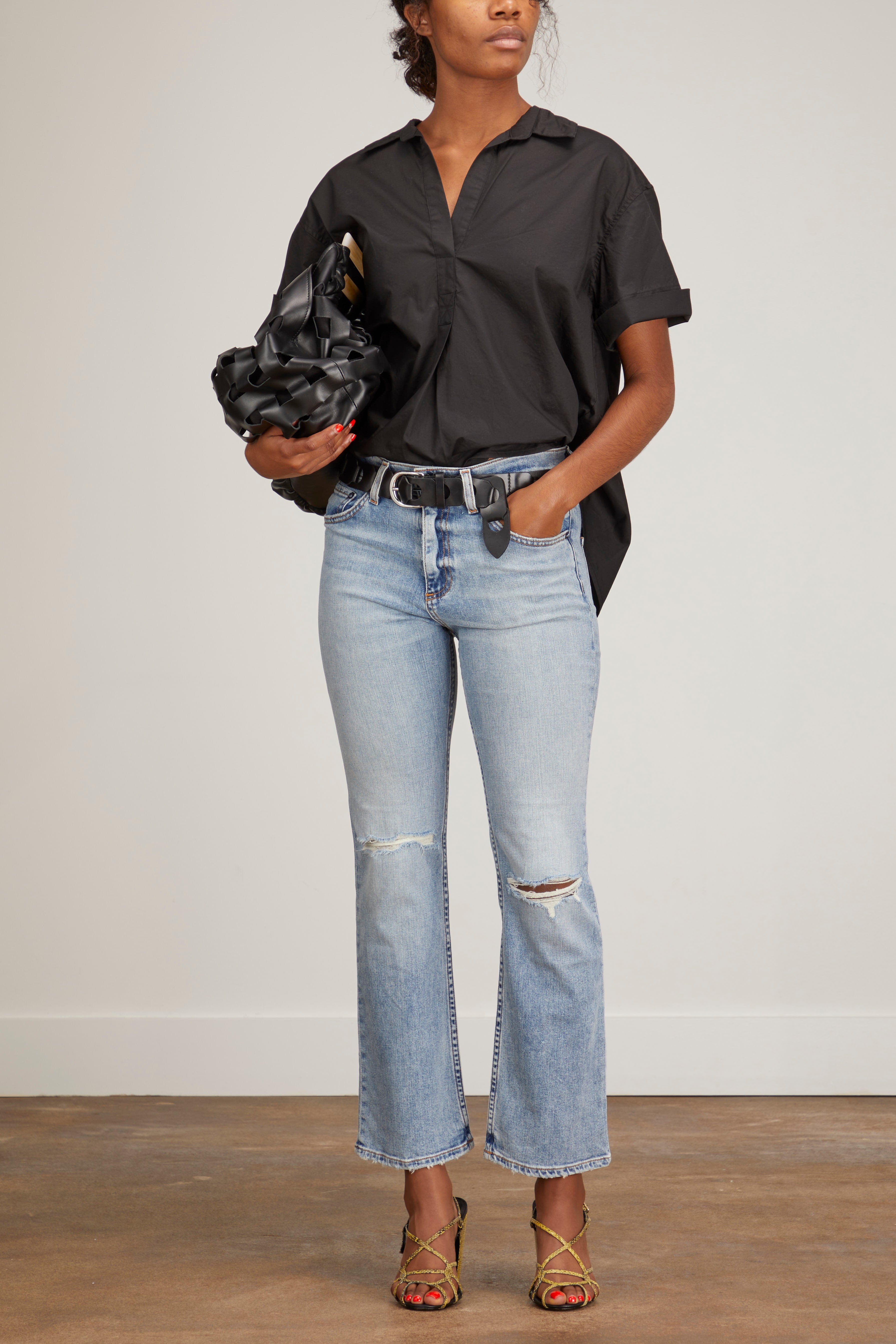 Askk NY Jeans High Rise Crop Boot Jean in Montauk Askk NY High Rise Crop Boot Jean in Montauk