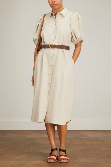 AVN Dresses Tulip Dress in Beige