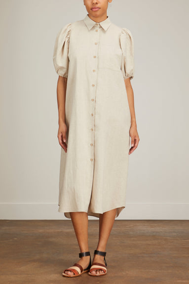 AVN Dresses Tulip Dress in Beige