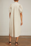 AVN Dresses Tulip Dress in Beige
