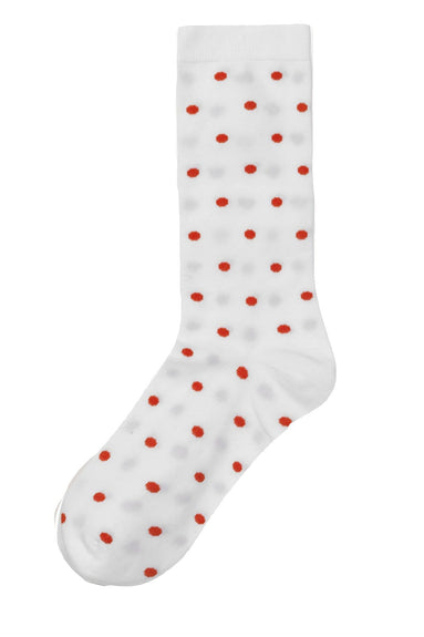 Ganni Accessories Dot Socks in Egret