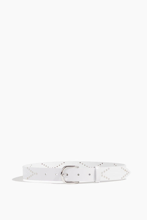 Isabel Marant Belts Telly Belt in White/Silver Isabel Marant Telly Belt in White/Silver