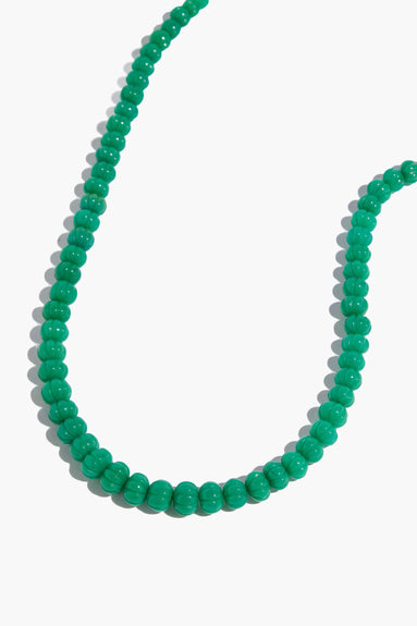 Theodosia Consignment Necklaces Candy Necklace in Kelly Green Carved