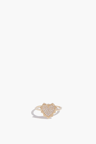 Vintage La Rose Rings Heart Ring in 14K Gold