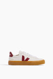 Veja Low Top Sneakers Chrome Sneaker in Extra White/Marsala Natural