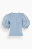 Ulla Johnson Tops Rosalie Top in Sky