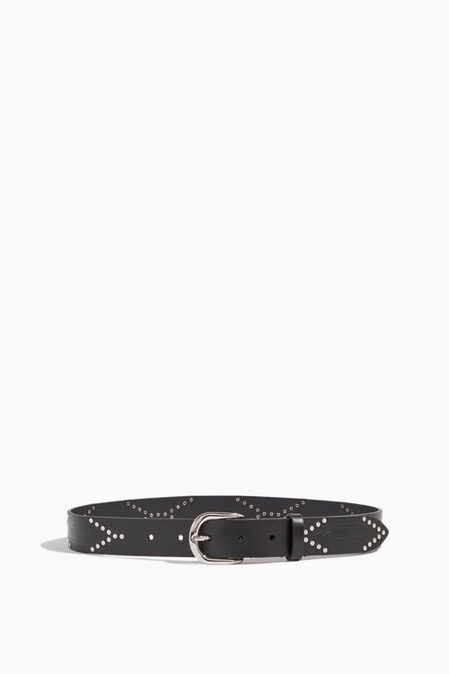 Isabel Marant Belts Telly Belt in Black/Silver