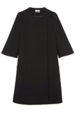 CO Clothing Collarless Mid-Length Jacket in Black