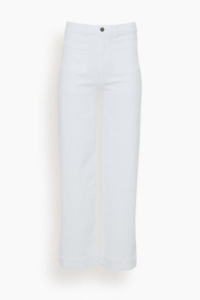 Column Patch Pocket Jean in White