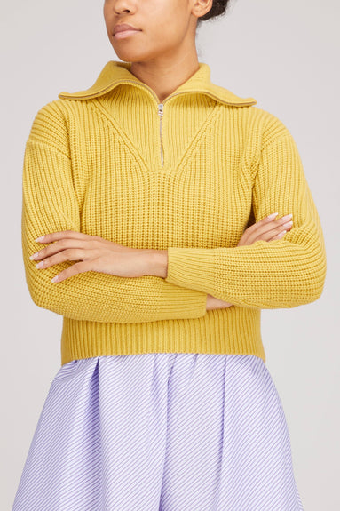 Baum Und Pferdgarten Sweaters Chizu Sweater in Raffia Yellow Baum Und Pferdgarten Chizu Sweater in Raffia Yellow