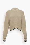 Proenza Schouler White Label Sweaters Cashfeel Cutout Sweater in Chalk/Black