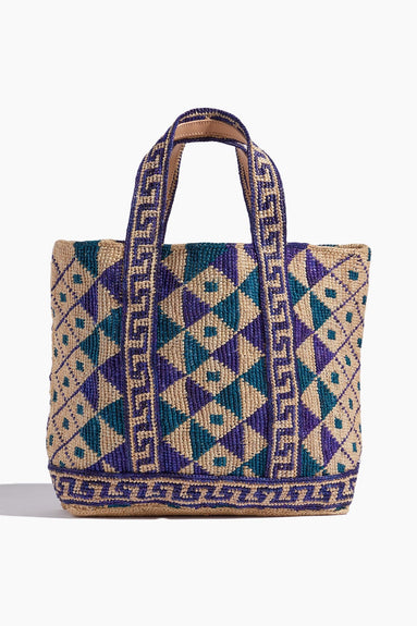 Vanessa Bruno Tote Bags Cabas Large Tote Bag in Blue Multico