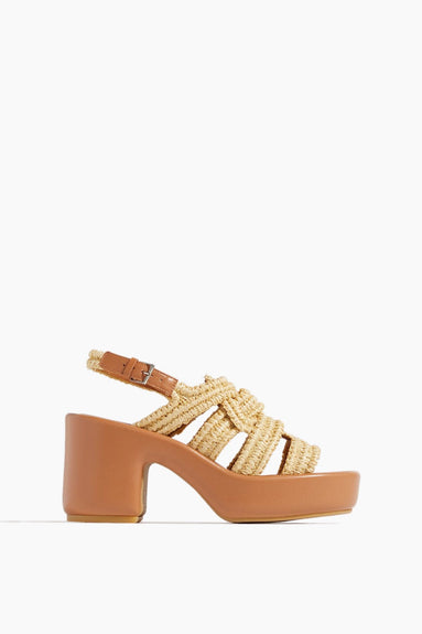 Clergerie Strappy Heels Dinel Sandal in Natural