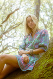 Bell Dresses Fran Mini Dress in Teal Multi Bell Fran Mini Dress in Teal Multi