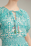 Bell Dresses Rachel Maxi Dress in Turquoise Print