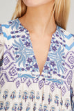 Bell Tops Angel Top in Blue Multi