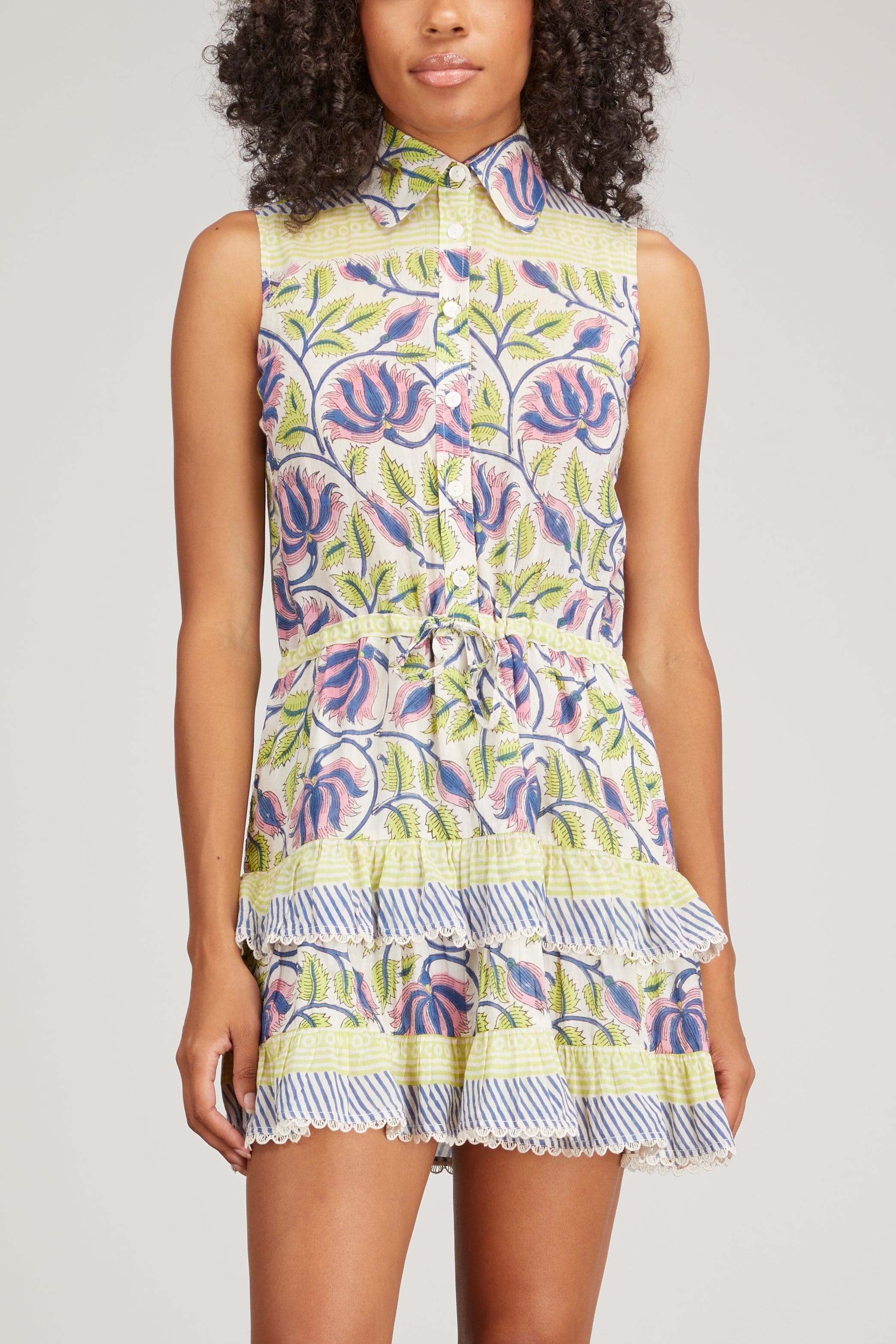Bell Dresses Birdie Dress in Yellow Multi
